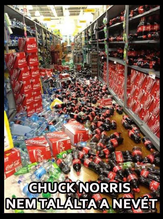 Chuck Norris esete a Coca Cola dobozokkal